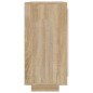 vidaXL Sideboard Weiß und Sonoma-Eiche 92x35x75 cm Holzwerkstoff vidaXL Sideboard Weiß und Sonoma-Eiche 92x35x75 cm Holzwerkstoff