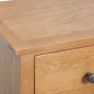 vidaXL Hohe Kommode mit Schubladen 45x32x110 cm Massivholz Eiche vidaXL Hohe Kommode mit Schubladen 45x32x110 cm Massivholz Eiche