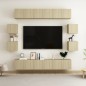 vidaXL 10-tlg. TV-Schrank-Set Sonoma-Eiche Holzwerkstoff vidaXL 10-tlg. TV-Schrank-Set Sonoma-Eiche Holzwerkstoff
