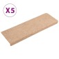 vidaXL Treppenmatten 5 Stk. Braun 65x21x4 cm Nadelvlies vidaXL Treppenmatten 5 Stk. Braun 65x21x4 cm Nadelvlies