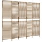 vidaXL Paravent 5-tlg. Beige Poly Rattan vidaXL Paravent 5-tlg. Beige Poly Rattan