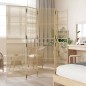vidaXL Paravent 5-tlg. Beige Poly Rattan vidaXL Paravent 5-tlg. Beige Poly Rattan