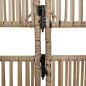 vidaXL Paravent 5-tlg. Beige Poly Rattan vidaXL Paravent 5-tlg. Beige Poly Rattan