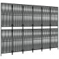vidaXL Paravent 6-tlg. Schwarz Poly Rattan vidaXL Paravent 6-tlg. Schwarz Poly Rattan