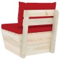vidaXL Garten-Paletten-Mittelsofa mit Kissen Imprägniertes Fichtenholz vidaXL Garten-Paletten-Mittelsofa mit Kissen Imprägniertes Fichtenholz