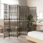 vidaXL Paravent 6-tlg. Grau Poly Rattan vidaXL Paravent 6-tlg. Grau Poly Rattan