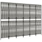 vidaXL Paravent 6-tlg. Grau Poly Rattan vidaXL Paravent 6-tlg. Grau Poly Rattan