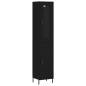 Highboard Schwarz 34,5x34x180 cm Holzwerkstoff Highboard Schwarz 34,5x34x180 cm Holzwerkstoff