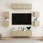 vidaXL 8-tlg. TV-Schrank-Set Sonoma-Eiche Holzwerkstoff vidaXL 8-tlg. TV-Schrank-Set Sonoma-Eiche Holzwerkstoff