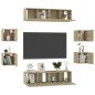 vidaXL 8-tlg. TV-Schrank-Set Sonoma-Eiche Holzwerkstoff vidaXL 8-tlg. TV-Schrank-Set Sonoma-Eiche Holzwerkstoff