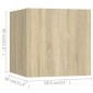 vidaXL 8-tlg. TV-Schrank-Set Sonoma-Eiche Holzwerkstoff vidaXL 8-tlg. TV-Schrank-Set Sonoma-Eiche Holzwerkstoff