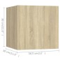 vidaXL 7-tlg. TV-Schrank-Set Sonoma-Eiche Holzwerkstoff vidaXL 7-tlg. TV-Schrank-Set Sonoma-Eiche Holzwerkstoff