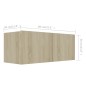 vidaXL 7-tlg. TV-Schrank-Set Sonoma-Eiche Holzwerkstoff vidaXL 7-tlg. TV-Schrank-Set Sonoma-Eiche Holzwerkstoff