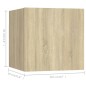 vidaXL 6-tlg. TV-Schrank-Set Sonoma-Eiche Holzwerkstoff vidaXL 6-tlg. TV-Schrank-Set Sonoma-Eiche Holzwerkstoff