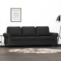 vidaXL 3-Sitzer-Sofa Schwarz 180 cm Samt vidaXL 3-Sitzer-Sofa Schwarz 180 cm Samt