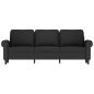 vidaXL 3-Sitzer-Sofa Schwarz 180 cm Samt vidaXL 3-Sitzer-Sofa Schwarz 180 cm Samt