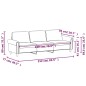 vidaXL 3-Sitzer-Sofa Schwarz 180 cm Samt vidaXL 3-Sitzer-Sofa Schwarz 180 cm Samt