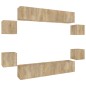 vidaXL 8-tlg. TV-Schrank-Set Sonoma-Eiche Holzwerkstoff vidaXL 8-tlg. TV-Schrank-Set Sonoma-Eiche Holzwerkstoff