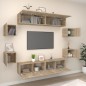 vidaXL 8-tlg. TV-Schrank-Set Sonoma-Eiche Holzwerkstoff vidaXL 8-tlg. TV-Schrank-Set Sonoma-Eiche Holzwerkstoff