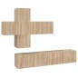 vidaXL 7-tlg. TV-Schrank-Set Sonoma-Eiche Holzwerkstoff vidaXL 7-tlg. TV-Schrank-Set Sonoma-Eiche Holzwerkstoff