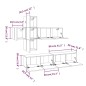 vidaXL 7-tlg. TV-Schrank-Set Sonoma-Eiche Holzwerkstoff vidaXL 7-tlg. TV-Schrank-Set Sonoma-Eiche Holzwerkstoff