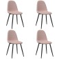 vidaXL Esszimmerstühle 4 Stk. Rosa Samt vidaXL Esszimmerstühle 4 Stk. Rosa Samt