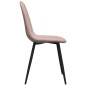 vidaXL Esszimmerstühle 4 Stk. Rosa Samt vidaXL Esszimmerstühle 4 Stk. Rosa Samt