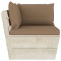 Garten-Paletten-Ecksofa mit Kissen Imprägniertes Fichtenholz Garten-Paletten-Ecksofa mit Kissen Imprägniertes Fichtenholz