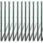 vidaXL Maschendrahtzaun mit Pfosten Stahl 1x25 m Grün vidaXL Maschendrahtzaun mit Pfosten Stahl 1x25 m Grün