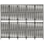 vidaXL Paravent 5-tlg. Grau Poly Rattan vidaXL Paravent 5-tlg. Grau Poly Rattan