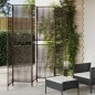vidaXL Paravent 6-tlg. Braun Poly Rattan vidaXL Paravent 6-tlg. Braun Poly Rattan