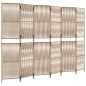 vidaXL Paravent 6-tlg. Beige Poly Rattan vidaXL Paravent 6-tlg. Beige Poly Rattan