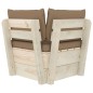 Garten-Paletten-Ecksofa mit Kissen Imprägniertes Fichtenholz Garten-Paletten-Ecksofa mit Kissen Imprägniertes Fichtenholz