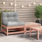 vidaXL Gartensofa ohne Armlehnen mit Kissen und Hocker vidaXL Gartensofa ohne Armlehnen mit Kissen und Hocker