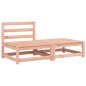 vidaXL Gartensofa ohne Armlehnen mit Kissen und Hocker vidaXL Gartensofa ohne Armlehnen mit Kissen und Hocker