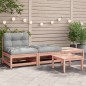vidaXL Gartensofa ohne Armlehnen mit Kissen und Hockern vidaXL Gartensofa ohne Armlehnen mit Kissen und Hockern