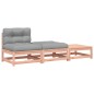 vidaXL Gartensofa ohne Armlehnen mit Kissen und Hockern vidaXL Gartensofa ohne Armlehnen mit Kissen und Hockern