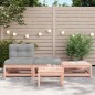 vidaXL Gartensofa ohne Armlehnen mit Kissen und Hockern vidaXL Gartensofa ohne Armlehnen mit Kissen und Hockern