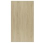 vidaXL Bücherregal/Sideboard Weiß Sonoma-Eiche 50x25x80 cm vidaXL Bücherregal/Sideboard Weiß Sonoma-Eiche 50x25x80 cm