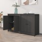 vidaXL Sideboards 2 Stk. Grau 70x35x80 cm Massivholz Kiefer vidaXL Sideboards 2 Stk. Grau 70x35x80 cm Massivholz Kiefer
