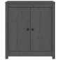 vidaXL Sideboards 2 Stk. Grau 70x35x80 cm Massivholz Kiefer vidaXL Sideboards 2 Stk. Grau 70x35x80 cm Massivholz Kiefer