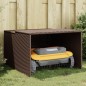 vidaXL Mähroboter-Garage Braun 86x90x52/57 cm Poly Rattan vidaXL Mähroboter-Garage Braun 86x90x52/57 cm Poly Rattan