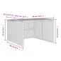 vidaXL Mähroboter-Garage Braun 86x90x52/57 cm Poly Rattan vidaXL Mähroboter-Garage Braun 86x90x52/57 cm Poly Rattan