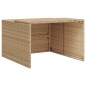 vidaXL Mähroboter-Garage Beige 86x90x52/57 cm Poly Rattan vidaXL Mähroboter-Garage Beige 86x90x52/57 cm Poly Rattan