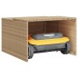 vidaXL Mähroboter-Garage Beige 86x90x52/57 cm Poly Rattan vidaXL Mähroboter-Garage Beige 86x90x52/57 cm Poly Rattan