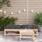 vidaXL Gartenhocker mit Kissen 2 Stk. Massivholz Kiefer vidaXL Gartenhocker mit Kissen 2 Stk. Massivholz Kiefer