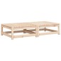 vidaXL Gartenhocker mit Kissen 2 Stk. Massivholz Kiefer vidaXL Gartenhocker mit Kissen 2 Stk. Massivholz Kiefer