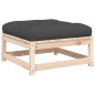 vidaXL Gartenhocker mit Kissen 2 Stk. Massivholz Kiefer vidaXL Gartenhocker mit Kissen 2 Stk. Massivholz Kiefer