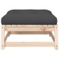vidaXL Gartenhocker mit Kissen 2 Stk. Massivholz Kiefer vidaXL Gartenhocker mit Kissen 2 Stk. Massivholz Kiefer