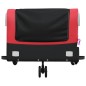 vidaXL Fahrradanhänger Schwarz und Rot 45 kg Eisen vidaXL Fahrradanhänger Schwarz und Rot 45 kg Eisen